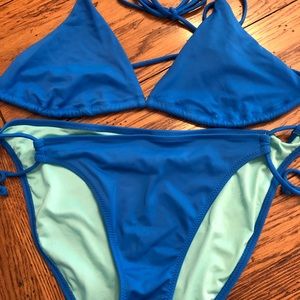 Blue Victoria Secret Bikini Size Medium